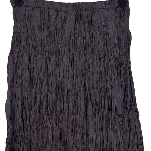 Vintage Y2K Silk Broomstick Maxi Skirt Womens OSFA Black Goth Witchy Whimsigoth - Picture 3 of 7